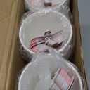 120 Pcs Christmas Paper Cups Gingerbread House Disposable Cups with Handle 8 oz Gingerbread Man Coffee Drinkware for Drinking Tea Hot Cold Beverage Xmas Party Holiday Decoration Supplies