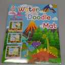 6040 Inches Water Doodle Mat Kids Mess Free Coloring for Toddlers 3 4 5 6 7 8 9 Years, Large Doodle Mat with 4 Magical Water Color Pens 0-9 Number Template Educational Toys