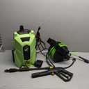 Electric Pressure Washer 5000 PSI,2.8 GPM Power Washer with Foam Cannon,Portable Cleaner with 33ft Hose Reel,4 Nozzle Tips,and Soap Bottle for Cars/Home/Driveways/Patios/Decks/Fences(Green)