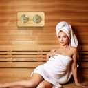 Analog Sauna Thermometer and Hygrometer, 2-in-1 Temperature and Humidity Meter