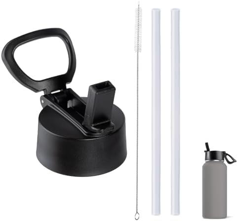 Replacement Lid Compatible with Hydropeak, Lid Replacment for Hydropeak, Replacement Lid Fits for Hydro Flask Wide Mouth, Replacement Lid With Straw and Handle for Hydropeak Wide-Mouth Water Bottle