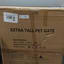 41" Extra Tall Baby Gate for Big Dog No Jumping Over,54.7-63.0" Wide Pet Safety Gate Indoor for Doorways No Drilling, Auto Close Child Puppy Gates for Stairways Pressure Mounted (Black)