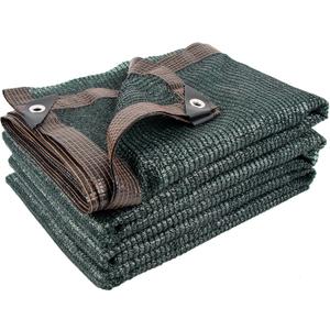 50% 10 X 20 FT Green Shade Cloth, Outdoor Woven Sun Shade with Grommets, Durable Breathable Netting Shading Antifreezing for Patio, Garden, DIY Home, Plants Cover, Greenhouse, Dog Kennel