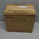 Compost Bin Kitchen for Countertop or Under Sink, 2.6 Gallon Hanging Small Trash Can with Lid, Garbage Can for Cabinet Door, Indoor/outdoor Food Waste Bin for Kitchen, Bathroom, RV, Office, White