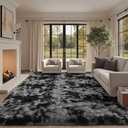 10x14 Ft Extra Large Shag Rugs for Living Room, Ultra Soft Fluffy Furry Area Rugs for Bedroom Indoor Floor, Aesthetic Carpet for Kids Home Decor (Dark Grey)