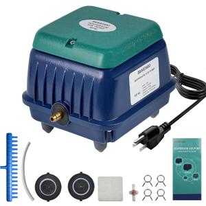 Upgraded HP-90 Pond Aerator/Septic Tank Linear Air Pump, Powerful 1350GPH Aeration System, Linear Air Pump for Oxygenation, for Koi Ponds/Aquariums/Wastewater Treatment/Fish Farms/Seafood Restaurants