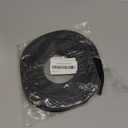 Orgthin U-Shape Edge Banding, 0.6 inch x 20ft Edge TPE Self Adhesive Veneer Edging Trim Flexible Edge Protector, Strip for Countertop Cabinets Table Restoration Shelves, Black