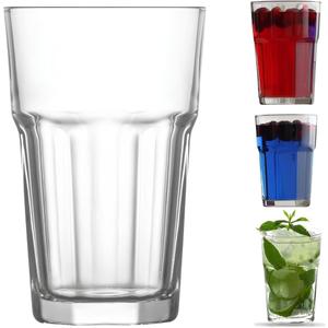 BOHEM'S Drinking Glasses, 12 Ounce Glass Water Cups, Glasses Drinking Set of 3, Stackable Glasses, Highball Glasses, Heavy Base Tumblers, Water Glasses for Soda, Juice, Milk, Coke,