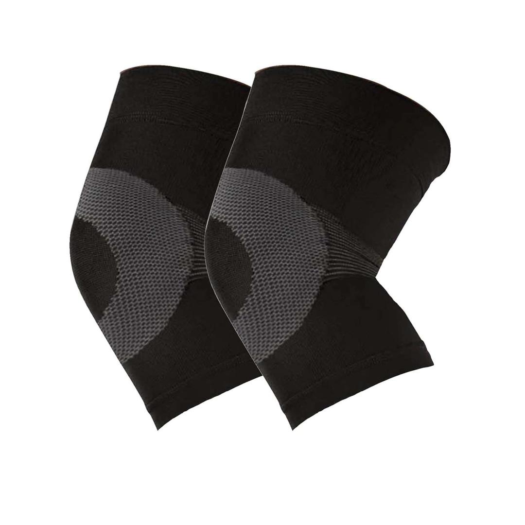 Compression Knee Braces to Support Meniscus Tear, Arthritis, Joint Pain Relief & Injury Recovery, Compression support for Running, Fitness & Sports | Pack of 2 (X-Large, Black)