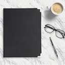 Samsill Classic Collection Business Portfolio - Executive Padfolio for Resume & Document Organizer - 8.5 by 11-Inch Legal Pad, Faux Leather with Brass Corners (Black)