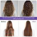 2 x Curl Defining Brush, Vented Curly Hair Brush for Effortlessly Detangling Shaping and Defining Women's Men's Curls on All Wet or Dry Hair Types, Reduces Frizz (Purple)