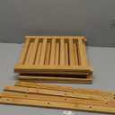 Kitsure Bamboo Wooden Shoe Rack for Closet - Stackable Shoe Organizer with Modular Structure, Space-Saving Shoe Shelf for Entryway, Living Room, Bedroom, 26.8" x 11" x 18.9", Natural (26.8"Wide - 3 Tiers, Nature)