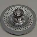 LEKEYE Drain Hair Catcher/Bathtub Shower Drain Hair Trap/Strainer Stainless Steel Drain Protector(Patented Product) (Silver)