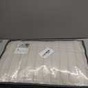 Nayoroom Fluffy Faux Fur Duvet Cover Queen Size Velvet Flannel Beige Striped Reversible Comforter Cover Winter Warm 3 Pcs Luxury Soft Shaggy Plush Fuzzy Bedding Set with Zipper Closure