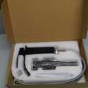 VOTON Black Bathroom Faucets Modern Waterfall Bathroom Sink Faucet Matte Black Single Handle Bathroom Faucet for 1 or 3 Holes with Deck Plate and Pop-Up Drain, Rv Sink Camper Farmhouse Bathroom Faucet (Regular Single Handle - 7.5 inches height)