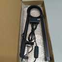 Voncerus LED Desk Lamp with Clamp, Eye-Caring Clip on Lights for Home Office, 3 Modes 10 Brightness, Long Flexible Goose-Neck, Metal, Swing Arm Architect Task Table Lamps with USB Adapter, Black