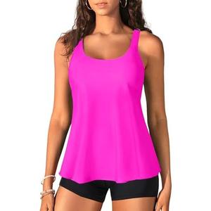 Women Flowy Tankini Swimsuit - Two Piece Bathing Suit with Shorts 2025 Swimwear Size Medium