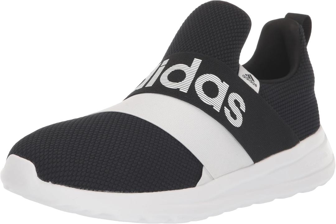 adidas Unisex-Child Lite Racer Adapt 6.0 (4.5 Big Kid, Core Black/Core White/Core Black)