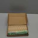 Bucherry 20 Set St. Patrick's Day Gift Bulk Four Leaf Clover Glass Token Charms with Greeting Boxes Irish Day Lucky Shamrock Gifts for DIY Friends Coworkers Employee Office Party Favors (Oval)