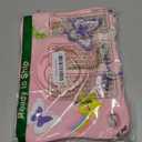 Kidcube for iPad 10th Generation Case 10.9 Inch 2022, for iPad A16 Case 11th Generation 2025 - for Girls Cute Girly Kawaii 3D Butterfly Design Cover with Rotating Stand & Strap Unique Silicone Cases (Pink)