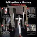 Preciva Brake Caliper Compression Tool, Caliper Piston Compressor Tool with 360 Rotating Ratchet