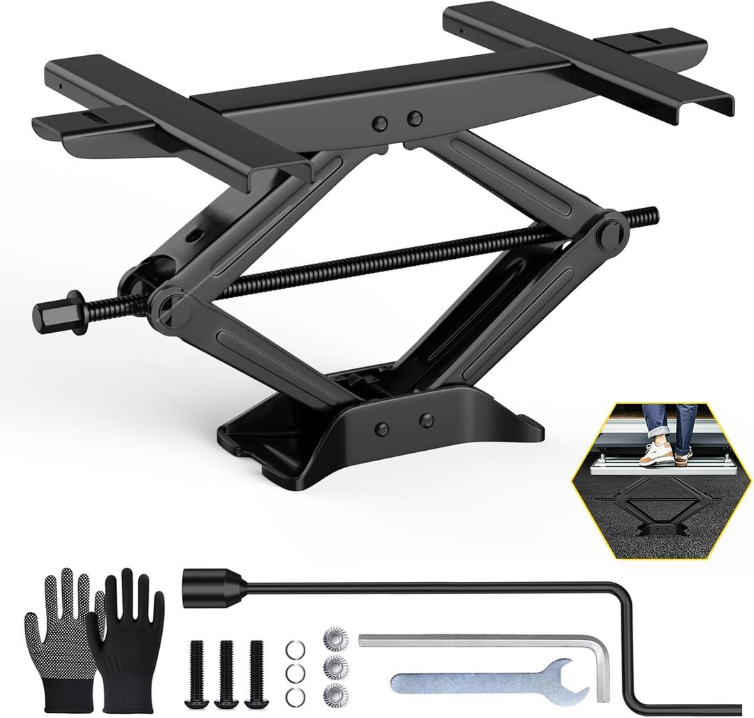 IMAYCC RV Step Stabilizer Kit, Camper Step Stabilizer, RV Steps Accessories for Travel Trailers, 5th Wheels, Camper and Motorhomes, Height Adjustable, Enlarge Base, Anti-Shaking
