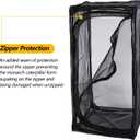 46" Heavy Duty Monarch Butterfly Habitat, Outdoor Collapsible Insect Mesh Cage Terrarium Pop-up with Zipper Protection and Detachable Bottom 23 x 23 x 46 inches