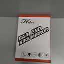 Hafny NEW Bar End Bike Mirror, HD Automotive Grade Glass Lens, Large Surface, Shatterproof, Multi-Angle Adjustable, E-Bike Mirrors, (HF-M902LB-FR08 (Left Side, Blue Glass))