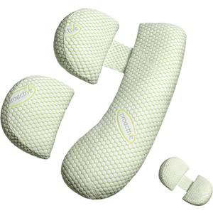 Pregnancy Pillow for Pregnant Women, Soft Pregnancy Body Pillow, Support for Back, Belly, HIPS, Legs, Maternity Pillow with Detachable and Adjustable Pillow Cover