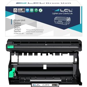 LCL Compatible Drum Unit Replacement for Brother DR730 DR-730 12000 Pages HL-L2350DW HL-L2390DW HL-L2395DW HL-L2370DW HL-L2310D HL-L2357DW HL-L2370DN MFC-L2710DW MFC-L2750DW Printer (1-Pack Black)