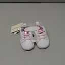 Josmo Infant Girls Fashion Sneakers Newborn Soft Sole Star and Heart First Walking Shoes Pink, 2 Infant