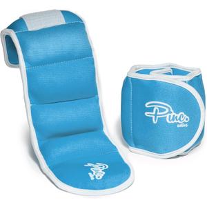 HEALTHYMODELLIFE Ankle Weights Set - 0.5lb, 1lb, 2lbs, 3lbs, 4lbs, 5lbs, 8lbs and Adjustable Sets - for Women, Men and Kids (Baby blue)