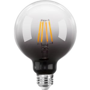 ONEWISH LED Globe Bulb, Warm White 300LM 2700K 4W, 35W Equivalent, E26 Base, Edison Light Bulb for Home Decor, 1 Pack (Black)