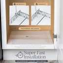 HOLDN STORAGE Pull-Out Cabinet Trash Can Organizer, Fits 9 Gal/35 Qt Bins, Heavy-Duty Chrome Frame, Soft-Close Slide, Adaptable Mounting Options, Fits 12+ Cabinet Opening, Bin Not Included