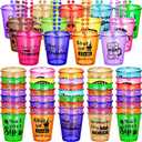Janmercy 39 Pieces Shot Glass on Beaded Necklace Plastic Shot Glass Necklaces Beads Necklace Cups Naughty Favors for Adults and Teens Party Supplies, 13 Assorted Styles