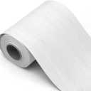 Peel and Stick White Wood Grain Wallpaper Border, Removable PVC Waterproof Wallpaper for Mirror Frame, Kitchen Tiles, Cabinet, and Home Dcor (32.8ft x 3.9inch)