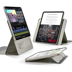 ESR for iPad Air 11 Inch Case M3/M2 (2025/2024), iPad Air 5th/4th Gen Case (2022/2020) 10.9 Inch, Removable Magnetic Cover, Adjustable Portrait/Landscape Stand, 9 Standing Angles, Titanium