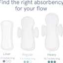 LOLA Ultra-Thin Cotton Panty Liners for Women - Hypoallergenic Panty Liners & Daily Light Pads - Unscented Organic Pads for Women - Pack of 56, 6.5 in