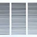 Fits 18x12 Duct Opening Stamped Steel Return Air Grille Vent Cover Grille for Sidewall and Ceiling in White Surface Dimensions: 19.75"W X 13.75"H (18" W x 12" H Duct Opening)