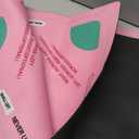 Neoprene Mahjong Mat for Table(33"X33")-Non-Slip Noise Reducing American Mahjong Mat,Odorless, Free of PAHs Mahjong Table Mat for Beginners & Experts,Includes Carrying Bag(Pink)