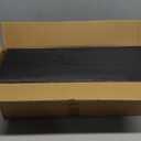 PHPH Wood Floating Shelves for Wall, Wooden Wall Shelves for Bedroom, Set of 6 Black 17 Inch