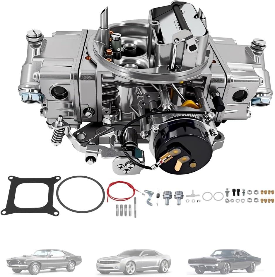 Carburetor 650 CFM 4-Barrel Electric Choke, Mechanical Secondary FIT Holley Quick Fuel Brawler 4150 Square-Bore  Die-Cast Aluminum Replacement BR-67255