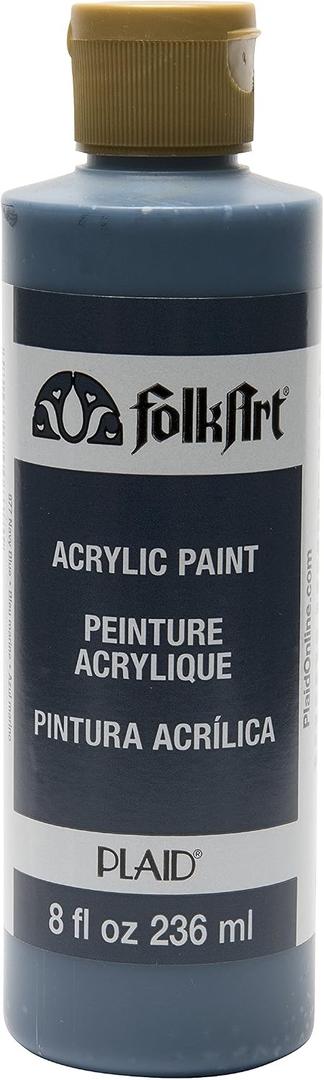 FolkArt Acrylic Paint in Assorted Colors (8 oz), , Navy Blue, 8 Fl Oz