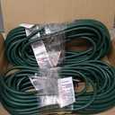 Iron Forge Cable 2 Pack Weatherproof 50 Ft Outdoor Extension Cord - 16/3 SJTW Heavy Duty Green Extension Cord 3 Prong - 13 Amp Exterior Power Cable