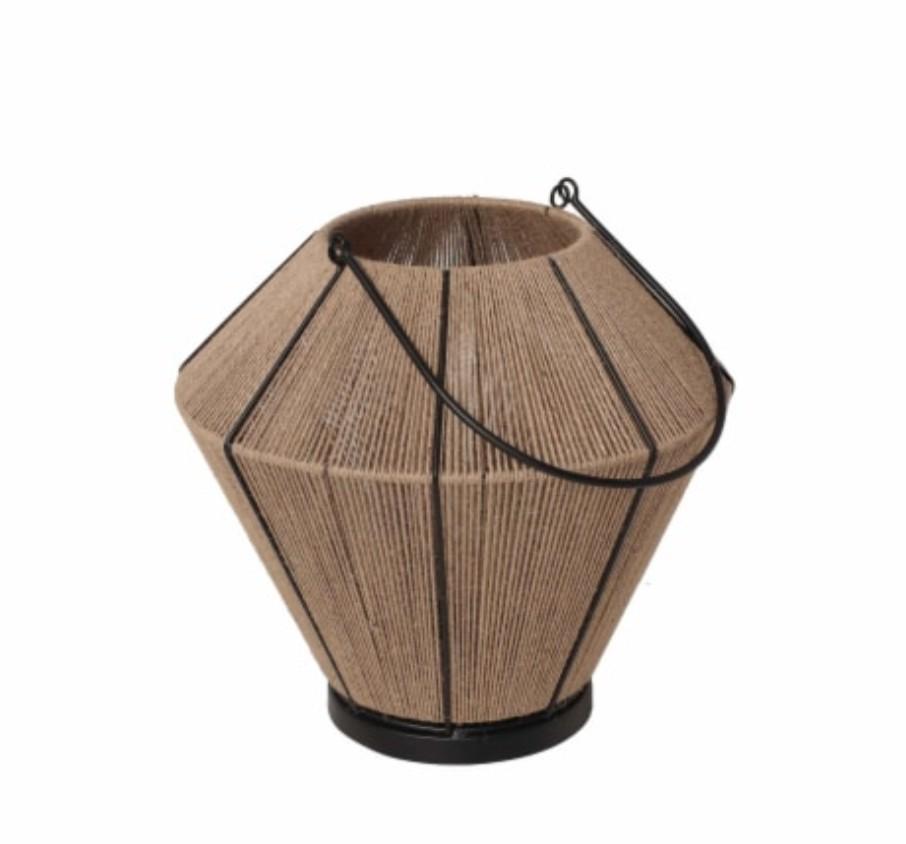 SDS for HD Designs Metal and Jute Lantern - 9.7 in