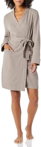 Amazon Essentials Women's Lightweight Waffle Mid-Length Robe L