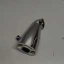 Enhon Tub Spout with Rear Diverter, Bathtub Spout Fitting 1/2-Inch or 3/4-Inch IPS, 5-1/4 Inch Length Bathroom Bathtub Faucet with Adapter, Chrome Finish