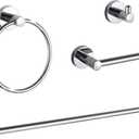 BGL Bathroom Accessory Set Chrome 4 Pieces Bathroom Towel Rack 24 Inches Adjustable Bathroom Hardware Set