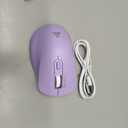 SOLAKAKA SM66 Purple Silent Dual Mode Bluetooth Wireless Mouse for Laptop, Adjustable 4800 DPI, Rechargeable Computer Mouse Wireless