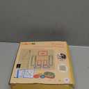 2Pack Wooden Geoboard,Montessori Toy,Graphical Mathematical Education Toy for Kids with Pattern Cards and Rubber Bands to Figures and Shapes, Brain Teaser STEM Toy Geo Board.